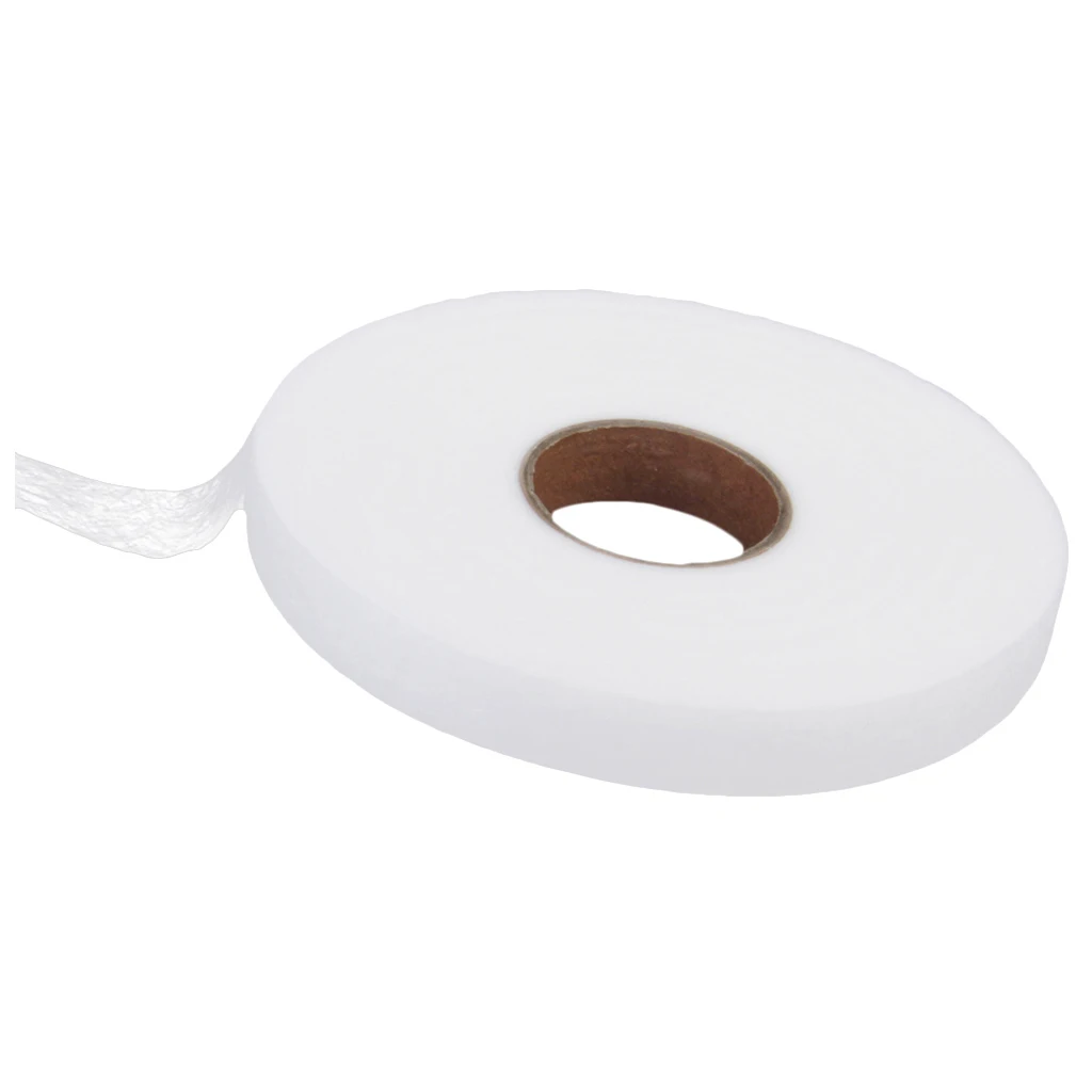 MagiDeal PA Hot Melt Adhesive Web 1.5cm x 100M One Roll for Sewing Hand DIY Crafts Embroidered Badge White