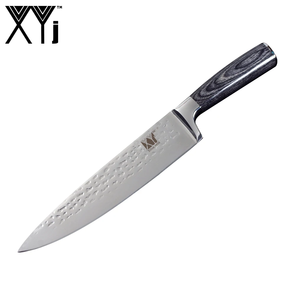 XYj Brand Sharp Cooking Tools Ergonomic Grip Handle Stainless Steel