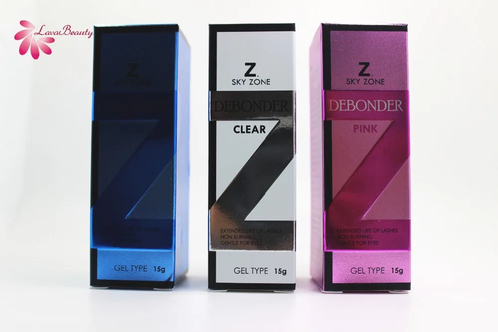 

Free Shipping Original Korea 5 Bottles Sky Zone Debonder Fast Sensitive Eyelash Extensions Sky Glue Gel Remover 15g No Burning