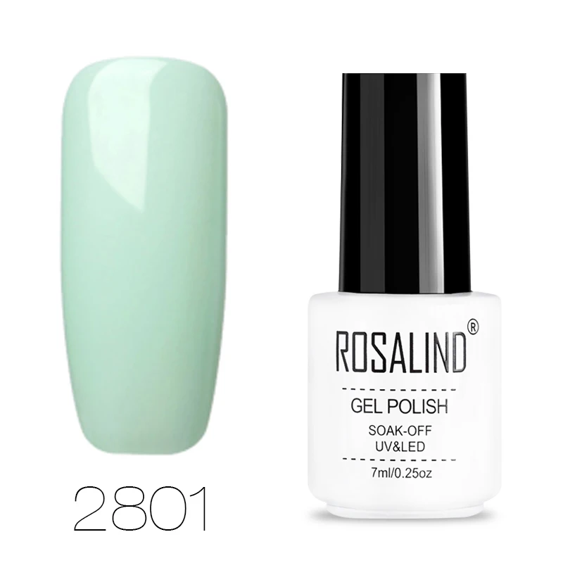 ROSALIND Гель-лак для ногтей маникюрный набор для наращивания ногтей стойкий лак УФ светодиодный гибридный дизайн гель лак для ногтей - Цвет: RC2801