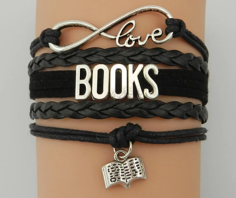 

Drop Shipping Infinity Love Books Bracelet- Custom Hobbies Carrier Job Frienship Gift