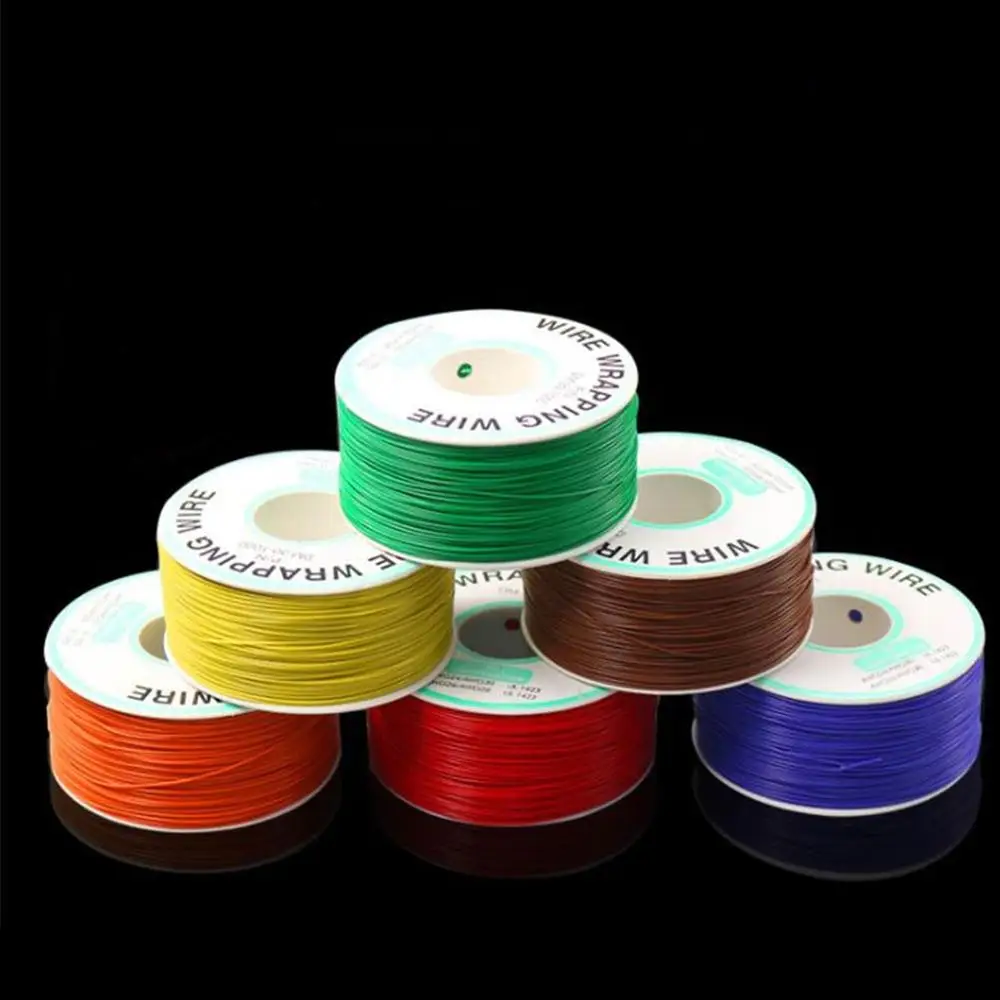 

10 Color Jumper Wire Wrapping Wire 250m 30 AWG Single Strand Copper Cable Ok Wire Electrical Wire Laptop Motherboard PCB Solder