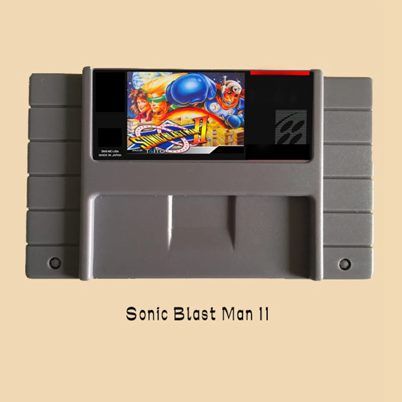 

Sonic Blast Man II 16 bit Big Gray Game Card For NTSC Game Player Drop Shipping