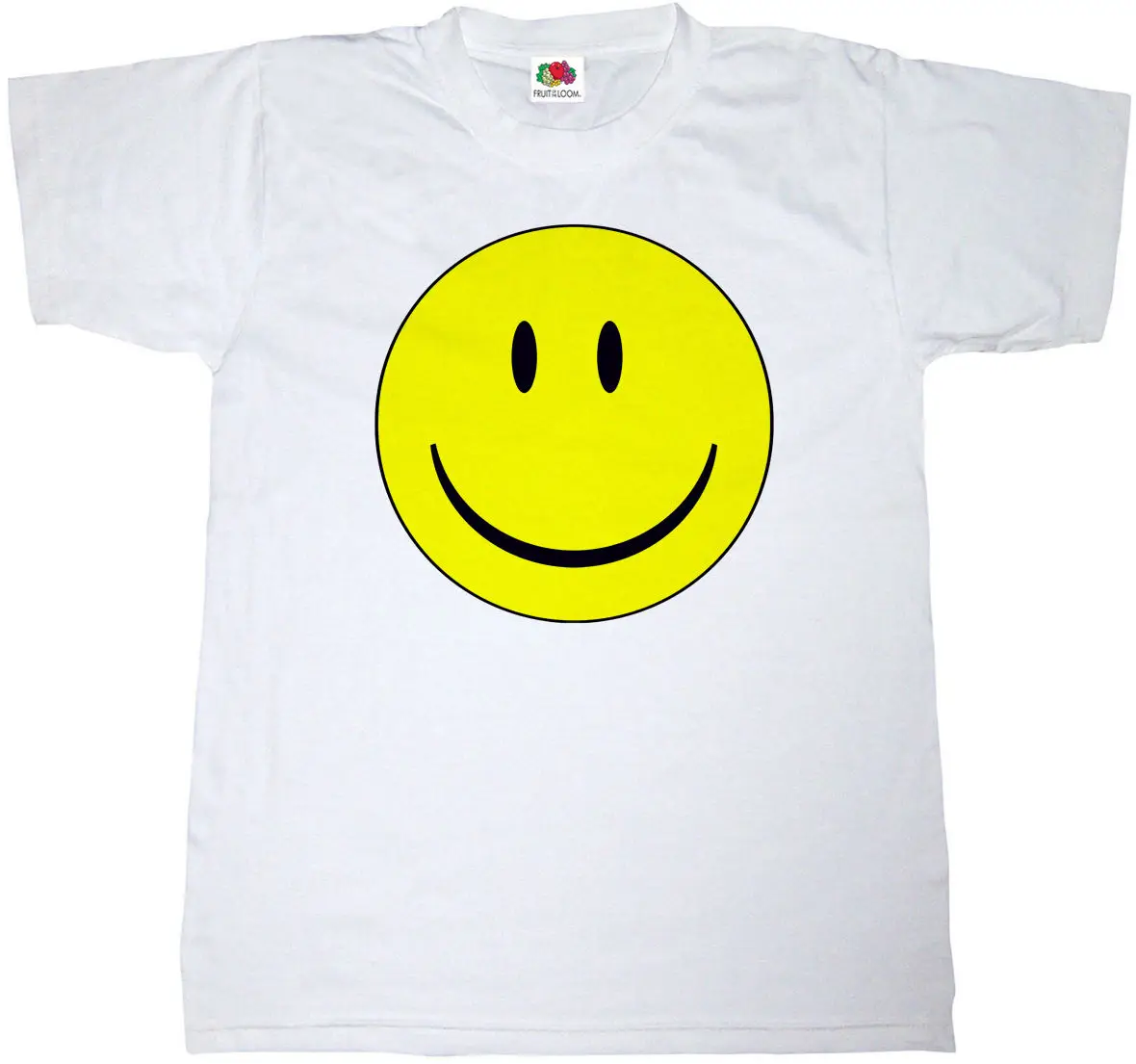 SMILEY FACE CLASSIC WHITE T-SHIRT S-XXXL CREW NECK SHORT SLEEVE LOOSE FIT New T Shirts Funny Tops Tee New Unisex Funny Tops