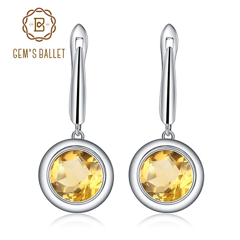 Женские Балетные сережки gemb's из стерлингового серебра 925 пробы 4 02ct натуральный