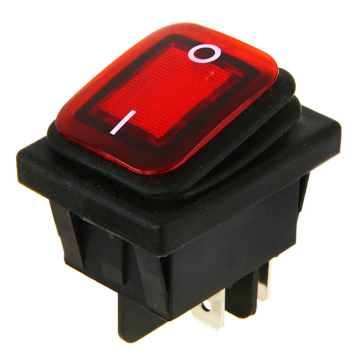 2018 New 1pc Red LED 220V 4 Pin Rocker Switch Car Boat ON/OFF SPST