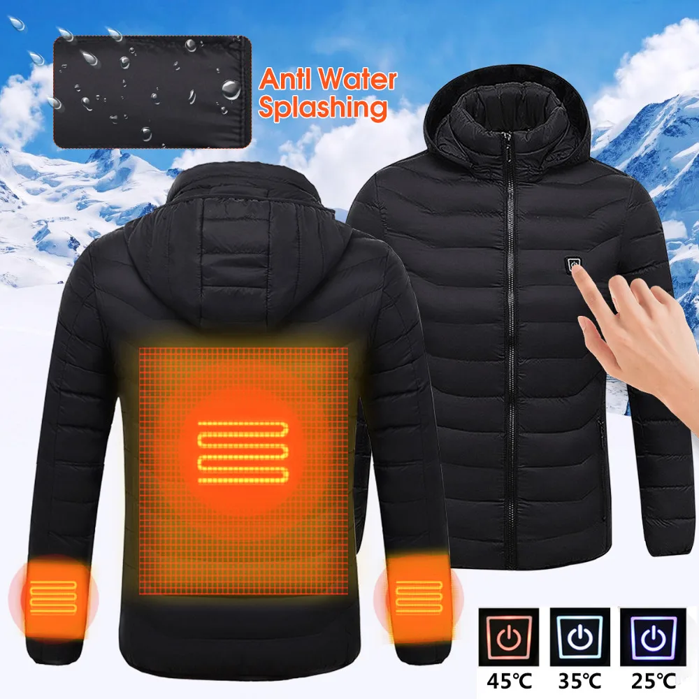 Best Electric Heated Winter Warm Work Jacket USB Hooded Work Jacket Best Electric Heated Winter Warm Work Jacket USB Hooded Work Jacket