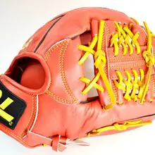 Горячая Распродажа! Красный цвет DL 12 дюймов Высокое качество коровьей бейсбольные перчатки софтбол infielder перчатки