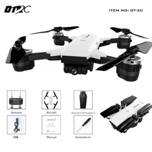 OTRC T-20 Дроны с камерой HD Wi Fi FPV системы с 2MP широкий формат камера Высокая режим удержания складная рука RC Quadcopter RTF селфи Drone