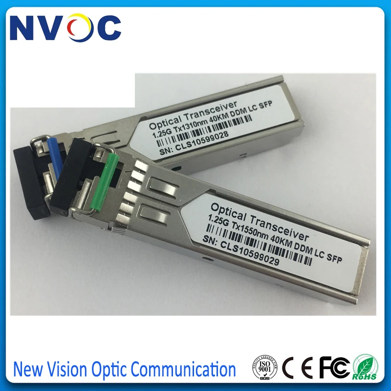 20 км 40 60 1 25 г модуль SFP BiDi 1310 нм/1550 нм SC/LC совместимый пара волоконно-оптический