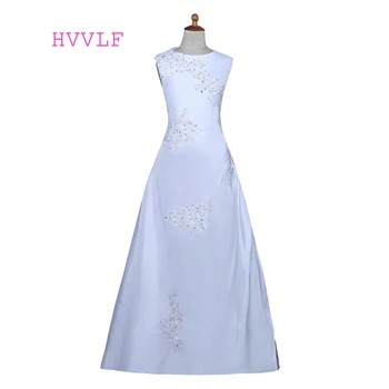 

White 2019 Flower Girl Dresses For Weddings A-line Cap Sleeves Appliques Beaded First Communion Dresses For Little Girls