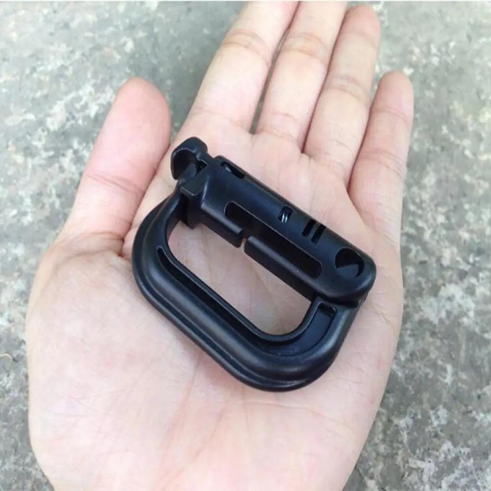 

Mounchain Climbing accessories Nylon Quick Link Carabiner Spring Snap Hook Clip D-shape Buckle Insurance Clasp