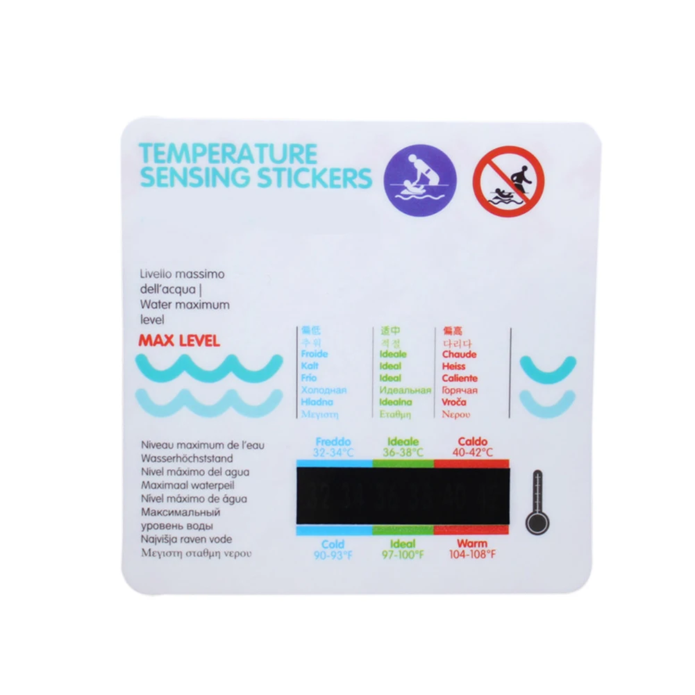 Для ванной, бассейна, мультяшная карта температуры для детского душа, температурный стикер для детского здоровья, туалетные принадлежности