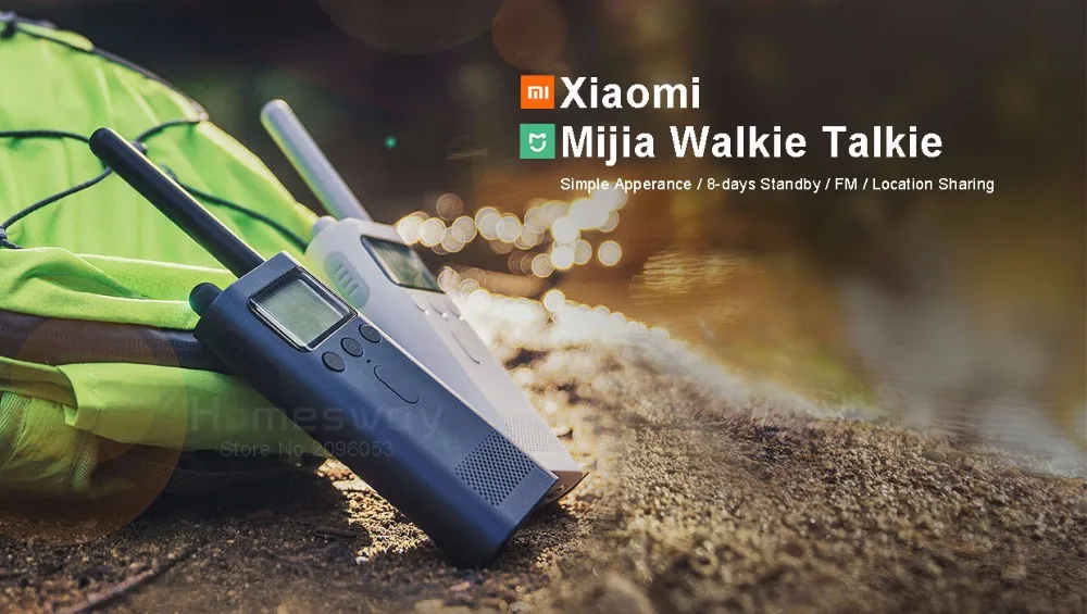 Xiaomi Mijia Walkie Talkie 8 дней в режиме ожидания Bluetooth 4,0 с fm-радио Handfree Talk смартфон приложение для обмена местоположением