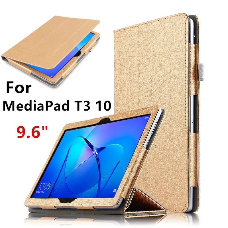 Чехол для huawei MediaPad T3 10, защитный чехол, умный чехол, кожаный AGS-L09 для планшета AGS-L03 W09 T310, полиуретановый протектор, 9,6 дюймов, чехол s