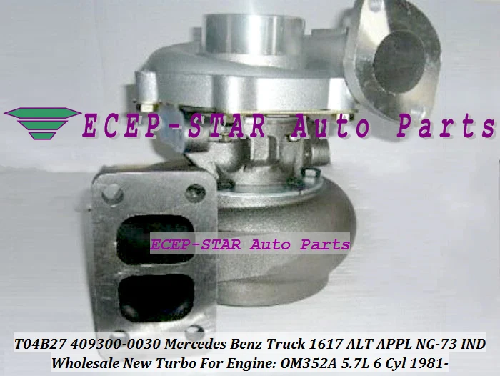 T04B27 409300 409300-5011S 409300-0023 For Mercedes Benz Truck 1617 L ALT APPL NG-73 IND APPL 1981- OM352A 5.7L (3)