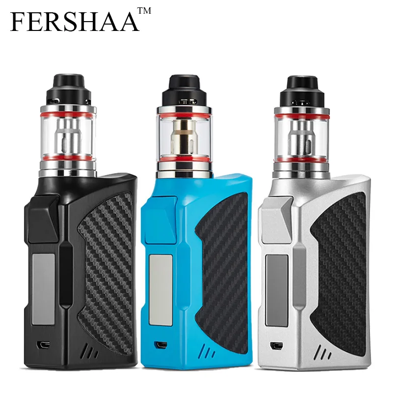 

FERSHA Electronic Cigarette 90W Adjustable vape mod box kit 2200mah 0.3ohm battery2.8ml tank e-cigarette Big smoke atomizerr