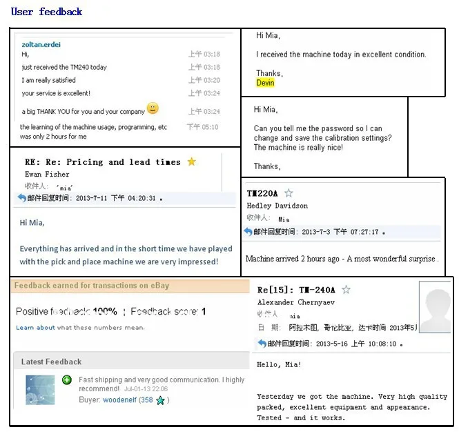 User Feedback