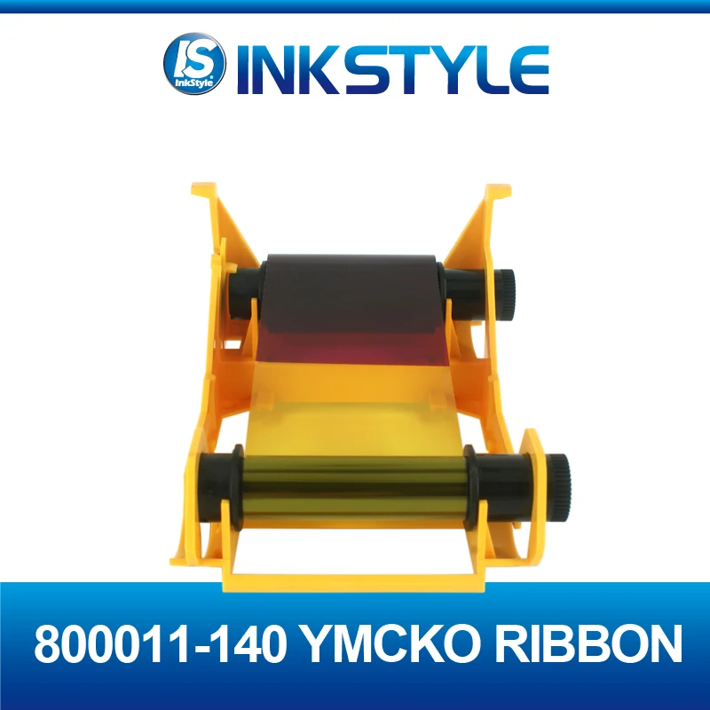 800011-140 YMCKO Color Ribbon for Zebra ZXP 1 Printer 100 Prints