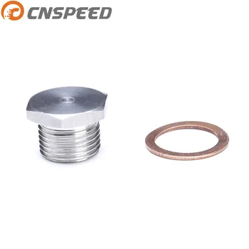 

CNSPEED M18 X 1.5 Stainless Steel O2 Oxygen Sensor Plug Fit For American European Japanese Cars and Trucks YC101305