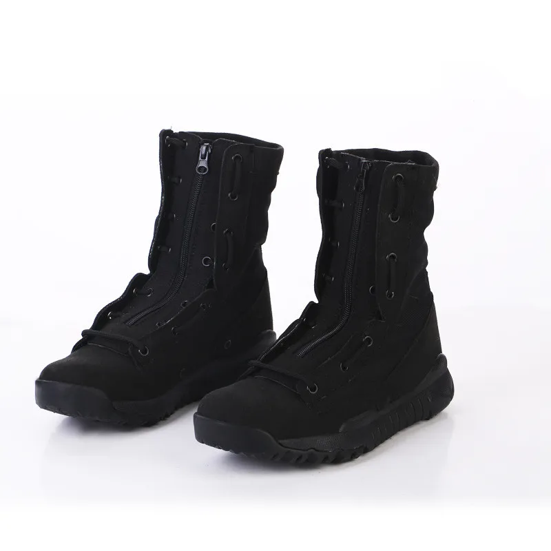 Новые мужские армейские военные дышащие ботинки армейские черные замшевые супер легкие сапоги