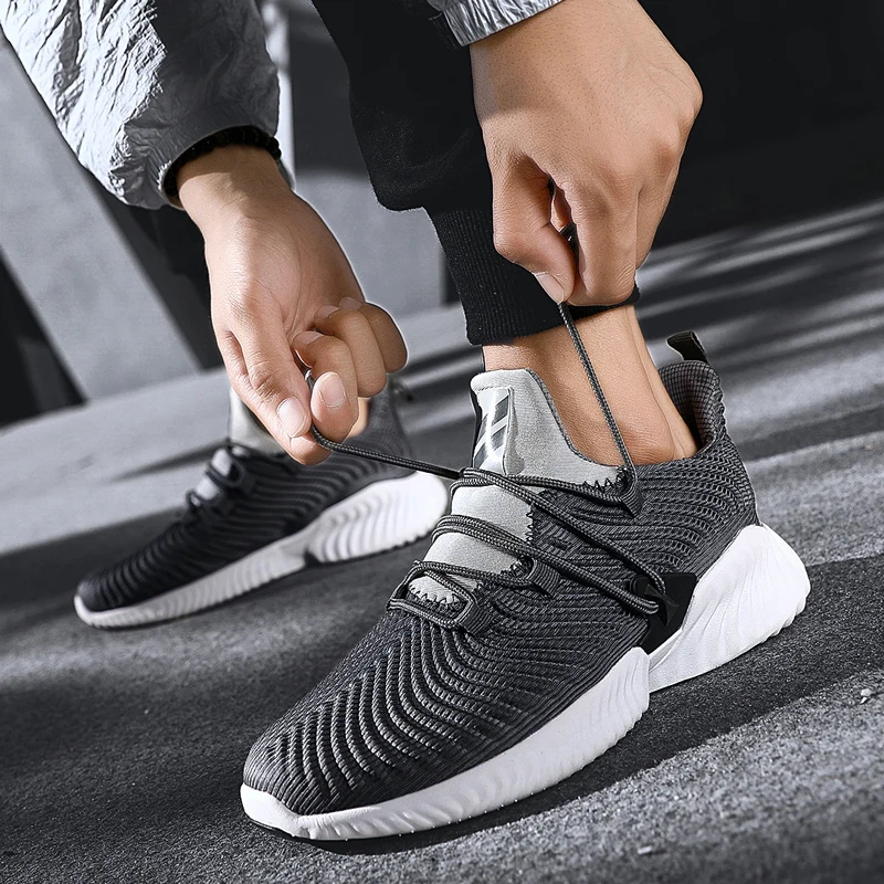 Большой размер 46 спортивная обувь для мужчин кроссовки из сетчатого материала дышащая обувь для спортзала уличная спортивная мужская обувь для бега