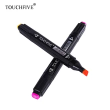 TOUCHFive один черный акрил книги по искусству маркер Dual Head алкоголь эскиз Маркеры Ручка для искусства раскрашивания манга дизайн