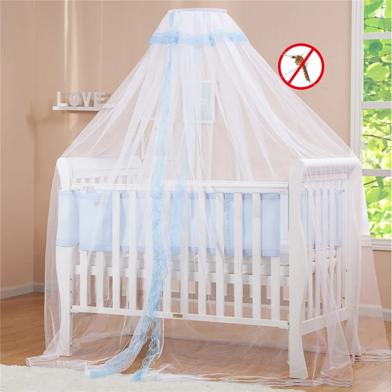 

coxeer Romantic Baby Safe Mosquito Net Purfle Breathable Baby Hung Dome Bed Canopy For Children Toddler Mosquito Mesh Klamboe