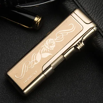 

15pcs/lot 2016 new arrive 3 color lighter butane metal thin Lighter encendedor for men as christmas gift cigarette cigar tool