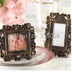 

wedding gift and wedding favor--Unique Party Favors"Ornate" Antique Gold Place Card Holder/Photo Frame 100pcs/LOT