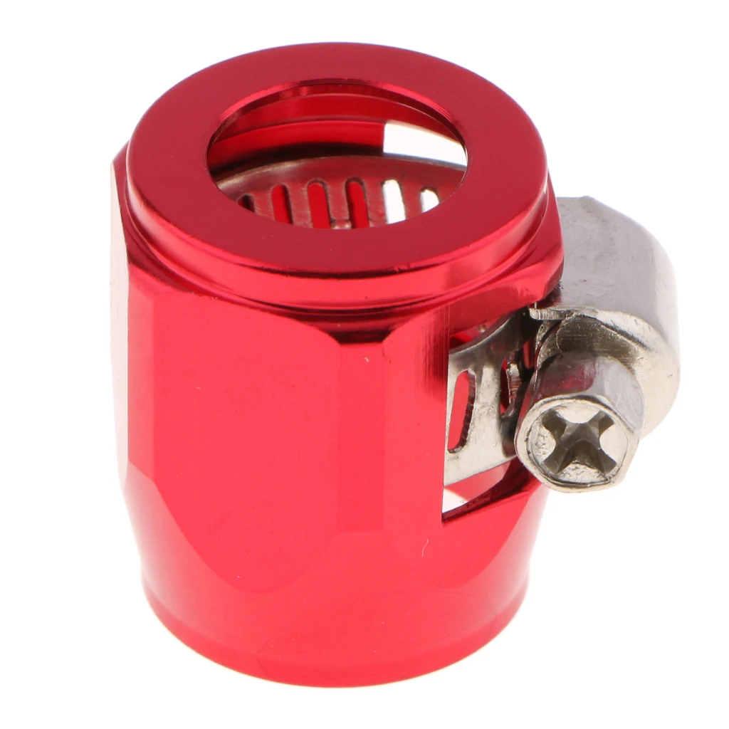 1PC AN8 Fuel Hose Line End Cover Clamp Adapter Aluminum Anodize Fitting Universal for Fuel Water Oil Air Line End Finisher
