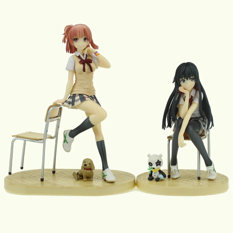 

Anime My Teen Romantic Comedy SNAFU Yukinoshita Yukino & Yuigahama Yui Boxed 14-18cm PVC Action Figure Model Doll Toys Gift