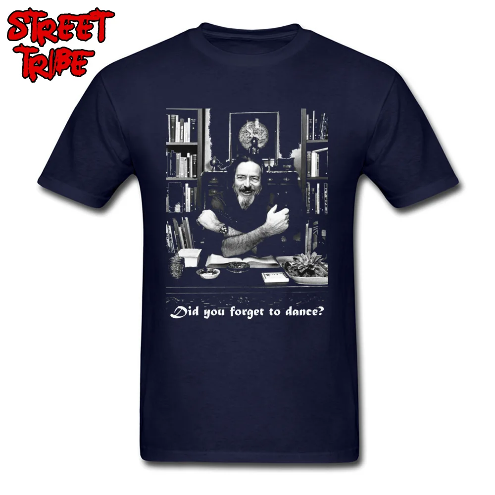 Alan Watts -800 Normal T-shirts for Students 100% Cotton NEW YEAR DAY Tops Tees Sweatshirts Short Sleeve On Sale Crew Neck Alan Watts -800 navy