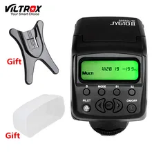 Viltrox JY610II Мини Универсальный ЖК-дисплей Вспышка Speedlite свет + Диффузор + подставка для Canon, Nikon, Pentax Sony a7m2 a7r2 a7s2 A7