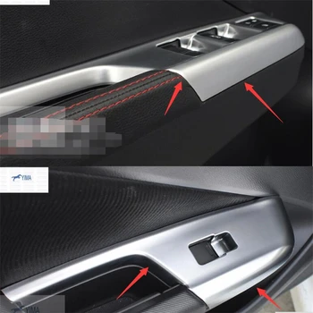 

Lapetus Car Styling ABS Inner Car Door Armrest Window Lift Button Cover Trim 4 Pcs Fit For Honda CITY Grace Sedan 2014 2015 2016