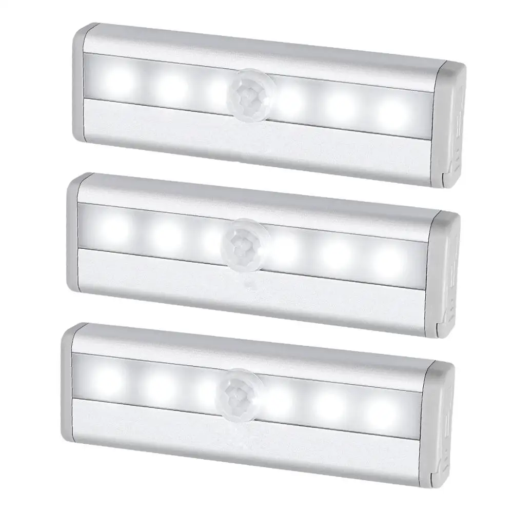 

Motion Sensor Light, 6LED Sensing Closet Light, Battery Powered Stick-Anywhere Stairs Light, Night Light, Wall Light, Security