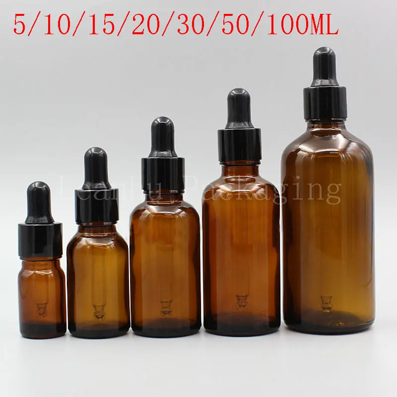 

Brown Glass Dropper Bottle With Black Rubber Head, Essential Oil/Perfume Sub-bottling, Empty Cosmetic Container (15 PC/Lot)
