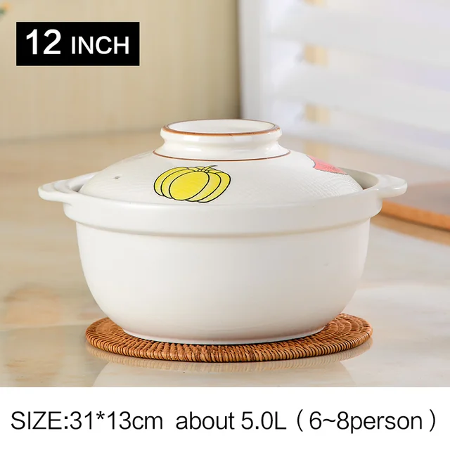 Korean Casserole soup ceramic cooking pot open flame soup pot high