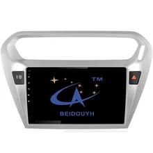 BEIDOUYH 9 inch Car GPS Navigation for CITROEN ELYSEE PEUGEOT 301 can-bus/mirror link/wifi/DVR/radio/SWC/Rear view/wifi Android
