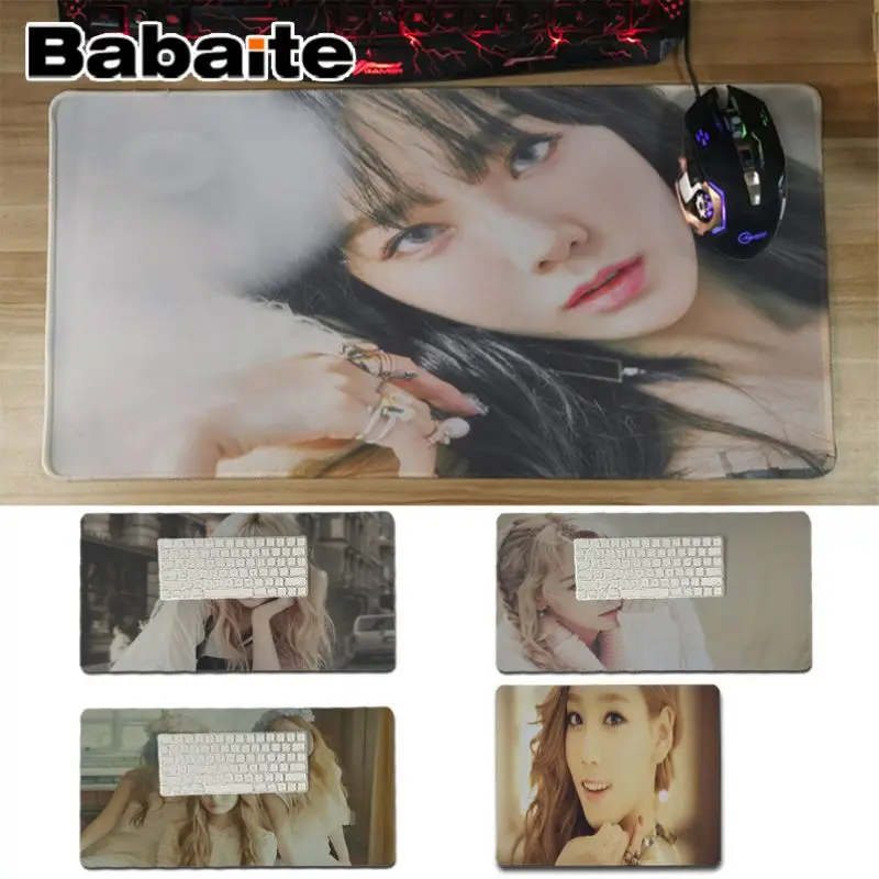 

Babaite New Printed Taeyeon Yoona SNSD Anti-Slip Durable Silicone Computermats Professional Gaming Mousepad Keyboard Mat
