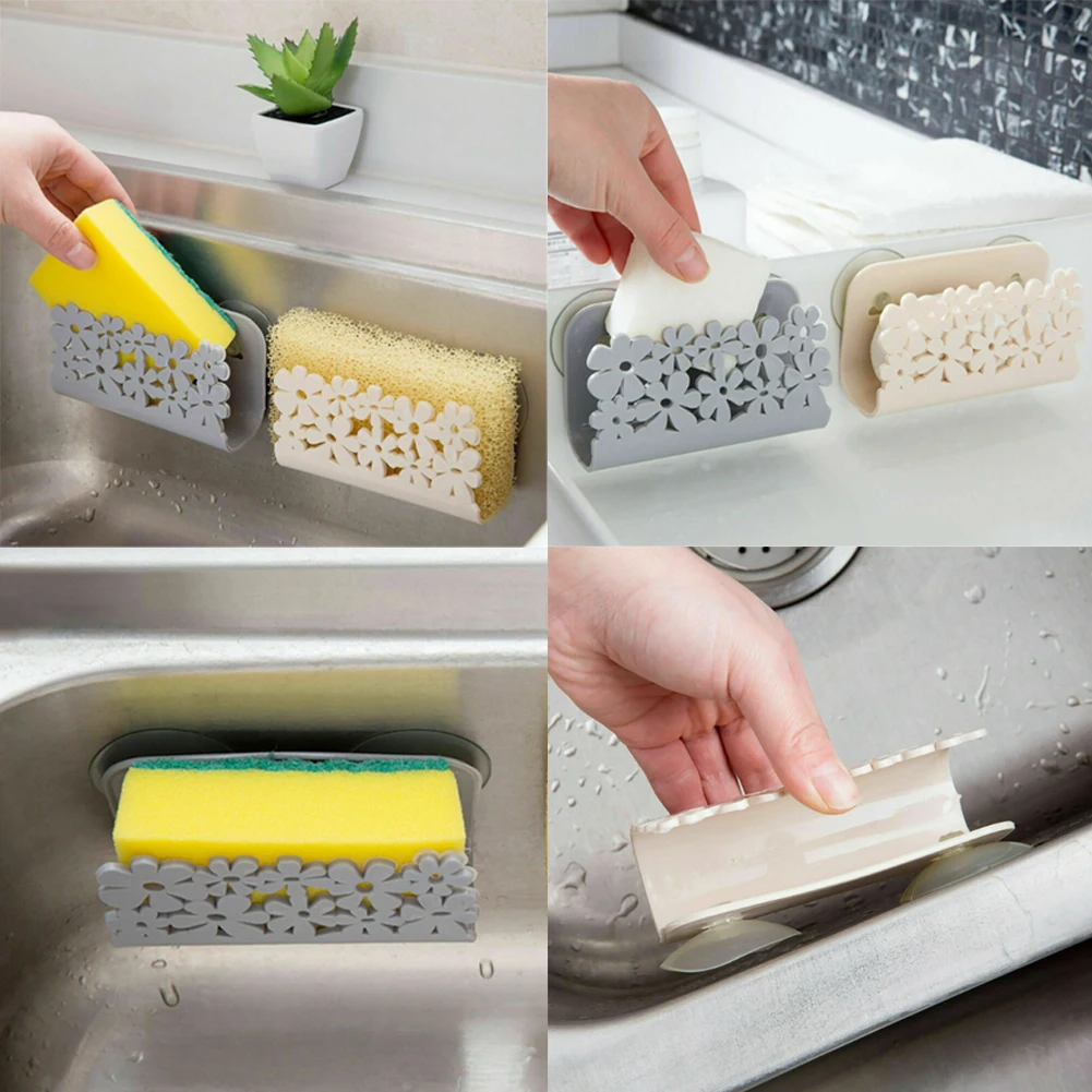 

Faroot Home Kitchen Dish Cloths Rack Suction Sponge Holder Clip Rag Storage Rack