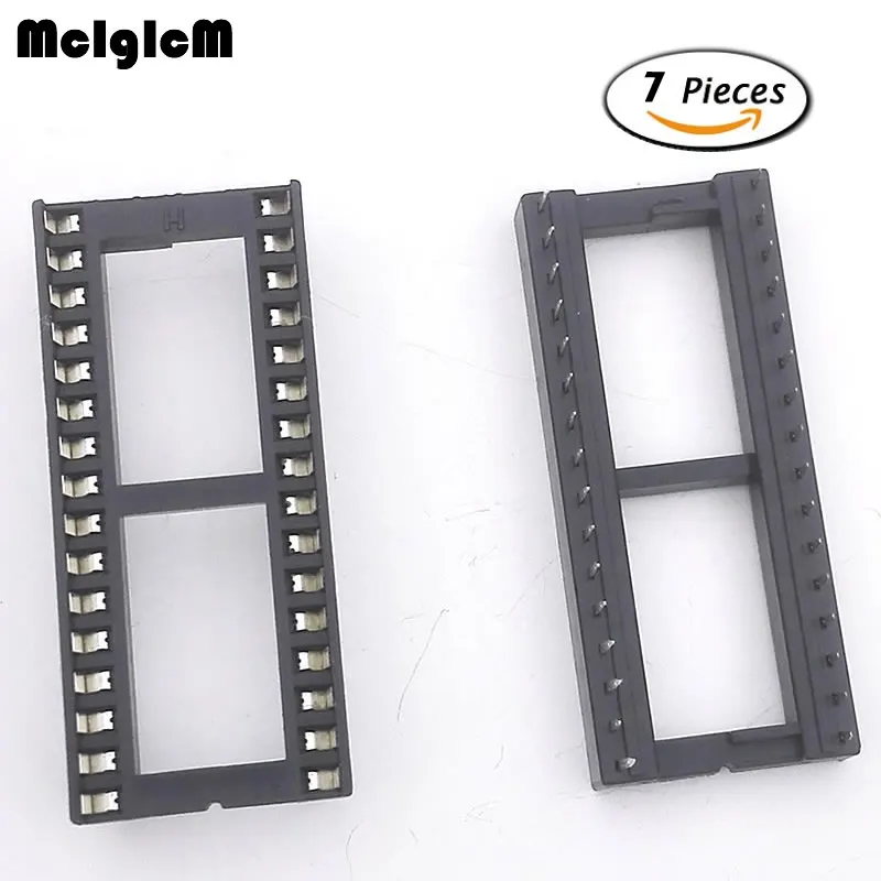 

MCIGICM 7pcs 32pin pins-DIP IC Sockets Adaptor Solder Type Socket