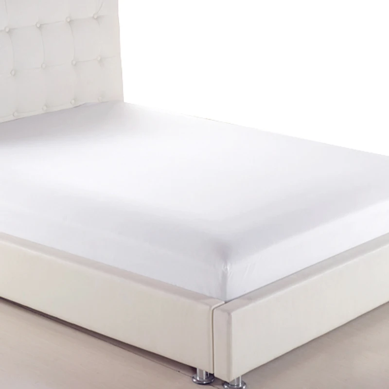  Solid Bed Sheet Fitted Sheets On Elastic Band Bed Mattress Cover Printed Bedsheet Bedding White Bla