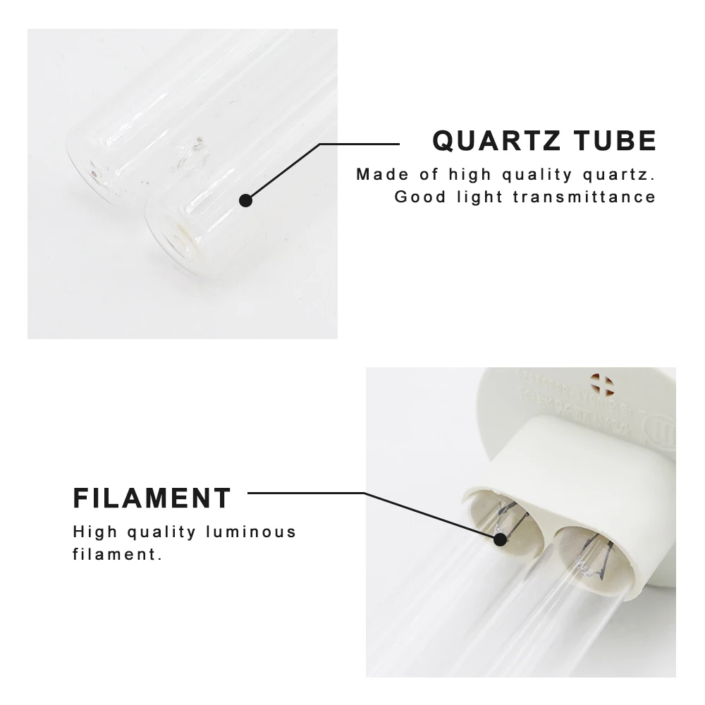220V UVC Ultraviolet Germicidal Lamps E27 Sterilization quartz Lamp UV Disinfection Lights 15W 20W 30W High Ozone Sterilizer