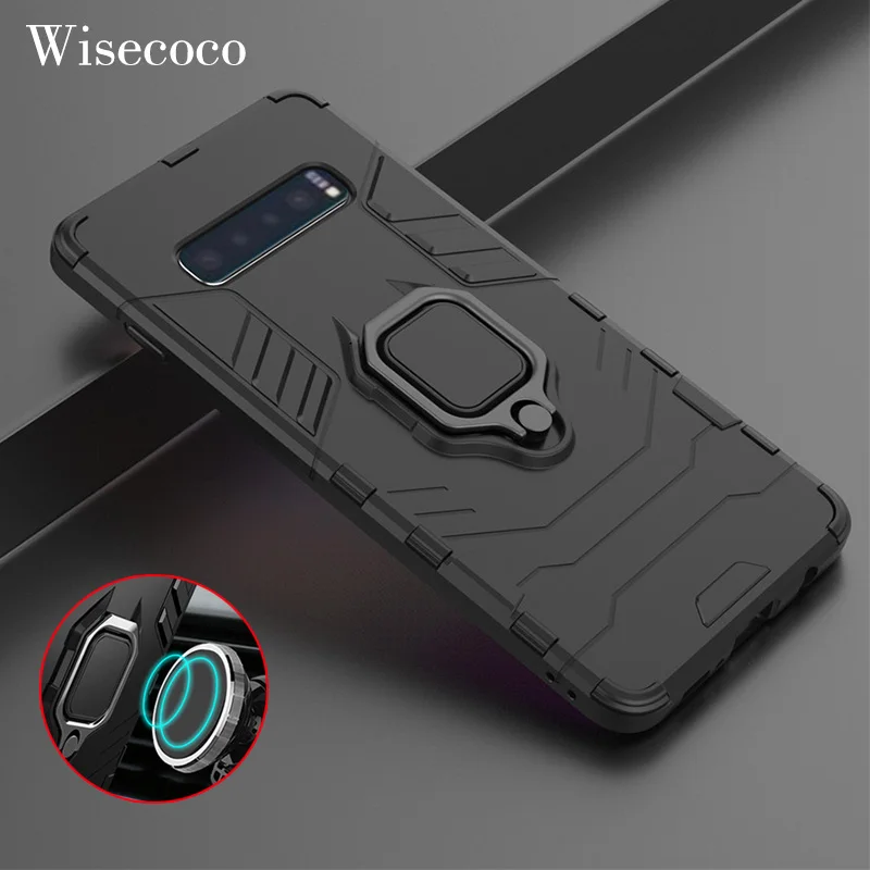 

Luxury Business Armor Case for Samsung Galaxy S10 S9 S8 PLUS A9 A8 A7 J6 J4 Prime 2018 Note 9 A9s Magnetic Car Ring Phone Cover