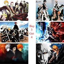 BLEACH плакаты мультфильм наклейки на стену с белым покрытием бумага печатает Высокое разрешение гостиная спальня бар украшения дома искусство бренд