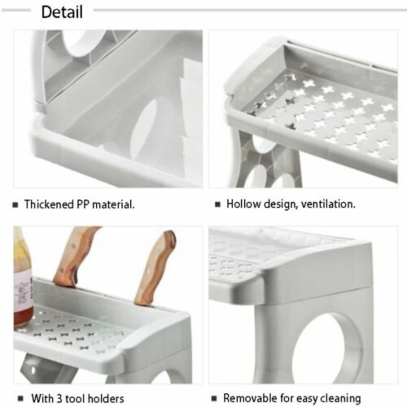 Spice Rack Organizer Spice Jars Bottle Kitchen Shelves Makeup Rack Stand Holder Kitchen Organizer Storage