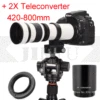 JINTU mise au point manuelle 420-800mm / 420-1600mm téléobjectif + 2x téléconvertisseur pour SONY NEX e-mout A7 A7S A7R A7RII A7RIII A7M A9 ► Photo 1/6