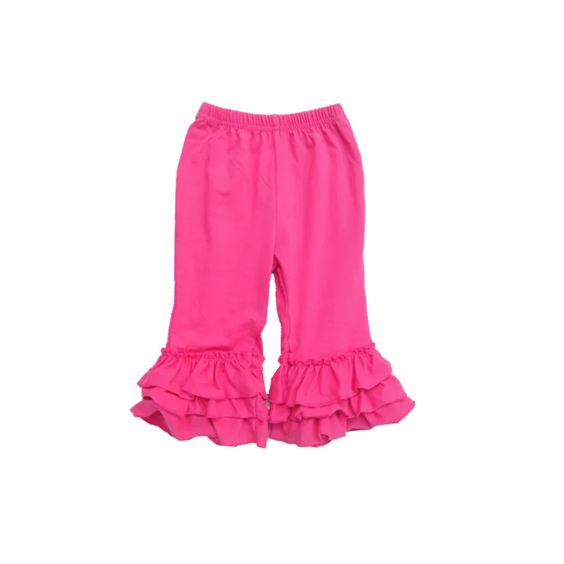 Baby girls 100 cotton solid ruffle pants baby girls pants children