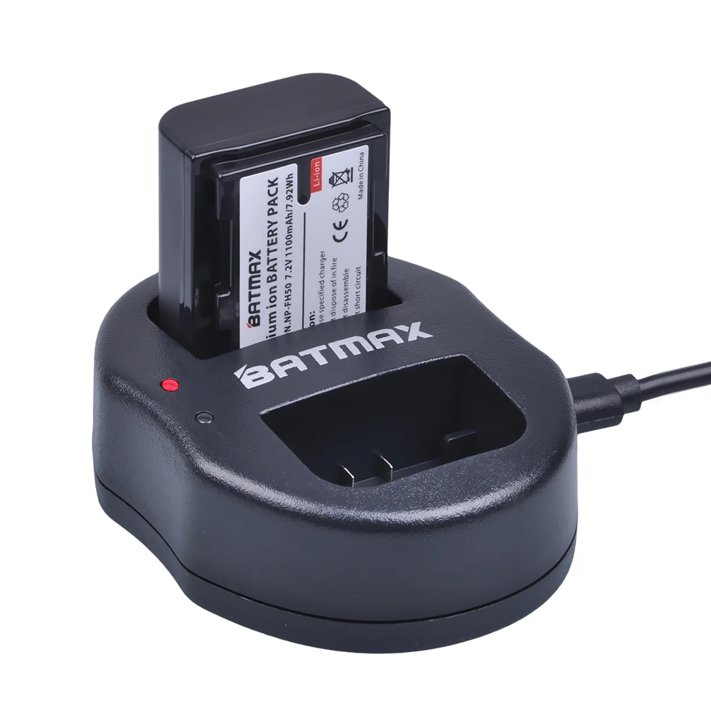 

1Pc NP-FH50 Replacement Battery +USB Dual Charger for Sony FH70 FH100 A230 A330 A290 A380 A390 HDR-TG1E TG3 TG5 TG7 DSC-HX1